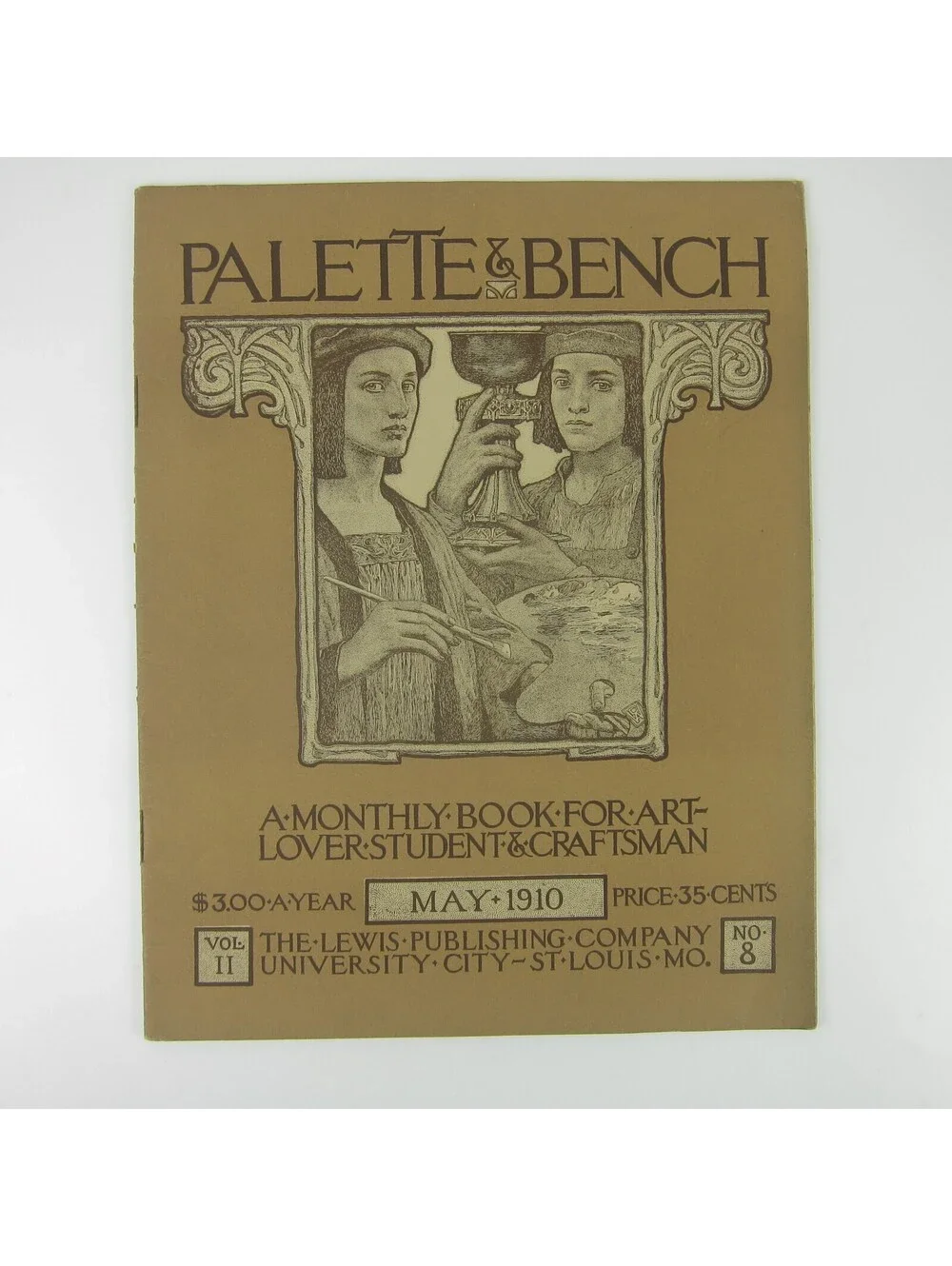 Palette and Bench Monthly Book for Art Lover Student Craftsman May 1910 Antique